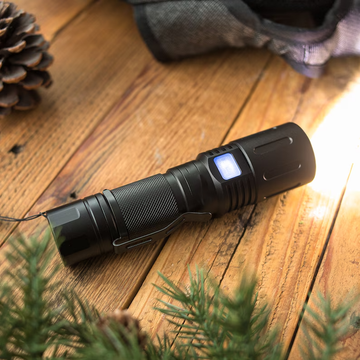 Zoomable LED Rechargeable Tactical Flashlight