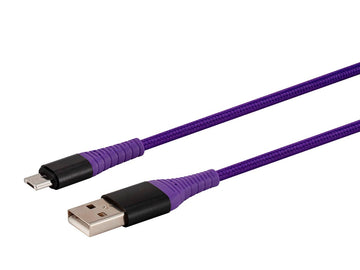 Nylon Braided Kevlar Reinforced USB A to USB Fast Charging Data Cable