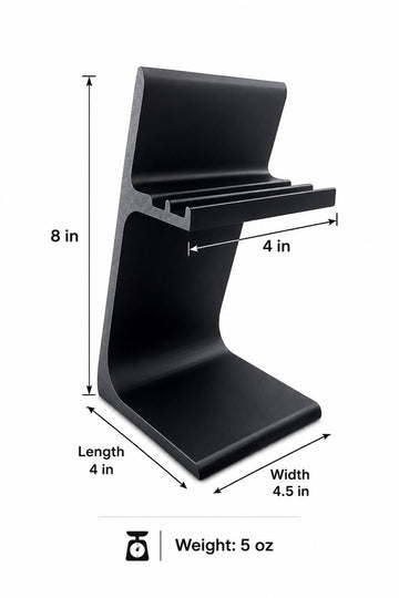 Vertical Minimalist Aluminum Tablet & Notebook Desktop Stand