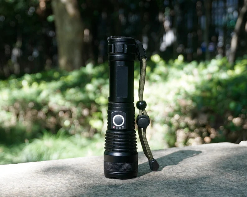 Telescopic Zoom LED Handheld Emergency Flashlight